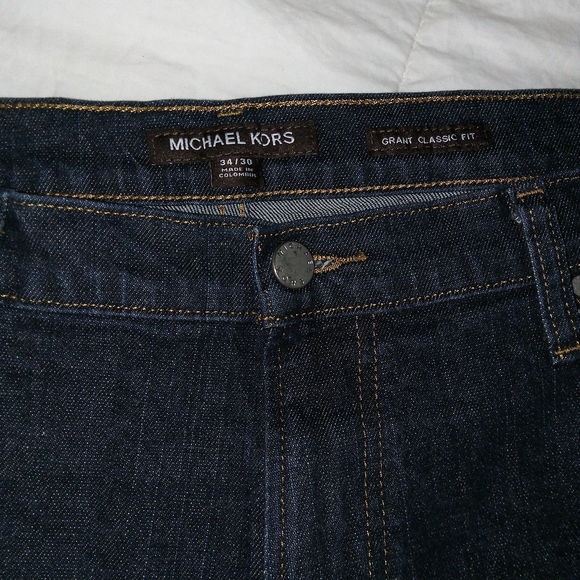Michael Kors Men's Deep Indigo Relaxed Jeans - Picture 1 of 3